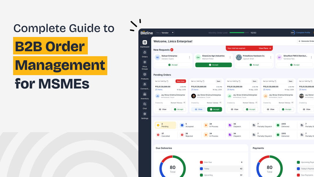 Comp‌lete Guide to B2B‌ Order Management for MSMEs