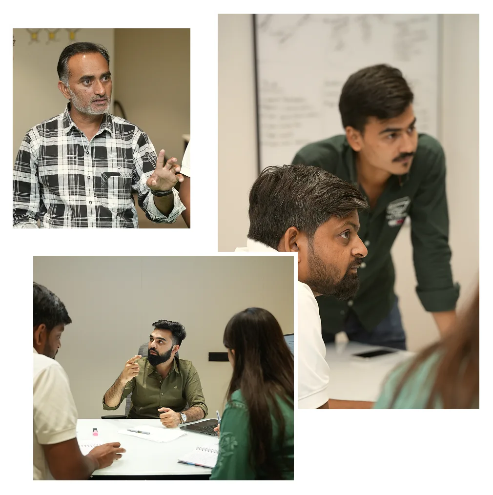 Team collaboration and business strategy discussion during a workplace meeting